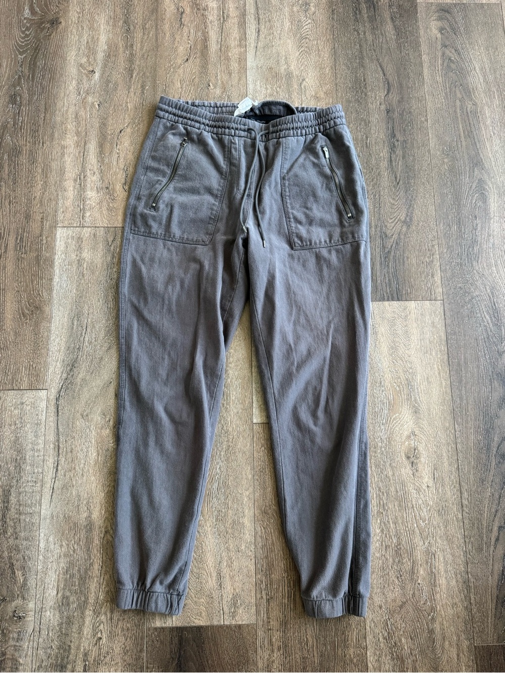C&C California Women’s Charcoal Gray Zipper Pocket Joggers Size Small